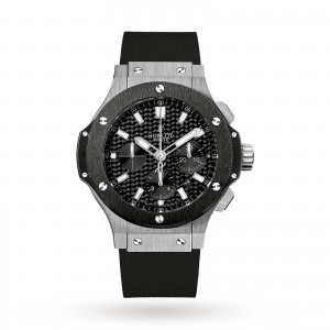 montre hublot big bang en fibre de carbone pour homme 44 mm