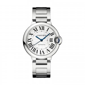 montre cartier ballon bleu unisexe argent 36mm