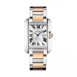 montre cartier anglaise dames couleur argent 40 mm
