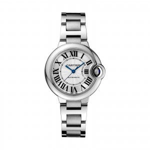 montre cartier ballon bleu dames argent 33mm