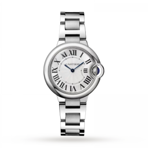 montre cartier ballon bleu dames argent 33mm