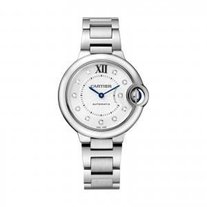 montre cartier ballon bleu dames argent 33mm