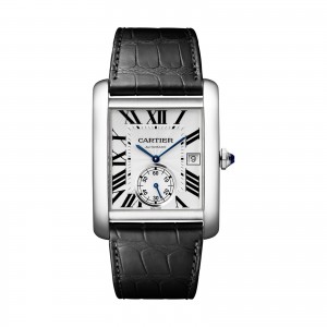 montre cartier tank mc homme argent 34mm