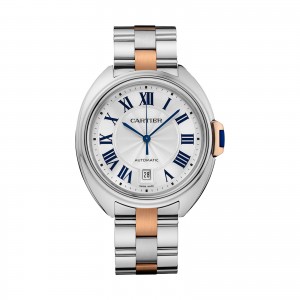 cartier clé de cartier montre homme 40 mm argent