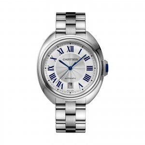 cartier clé de cartier montre homme 40 mm argent