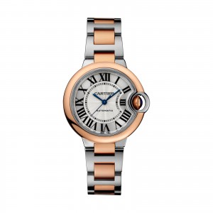 montre cartier ballon bleu dames argent 33mm