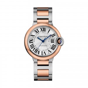 montre cartier ballon bleu femme argent 36mm
