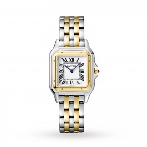 montre panthère de cartier femme blanc 27mm