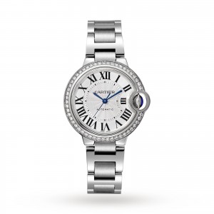 montre cartier ballon bleu dames argent 33mm
