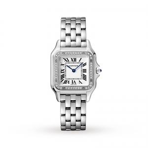 montre panthère de cartier femme blanc 27mm