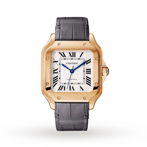 montre Cartier Santos pour homme en argent de 35 mm