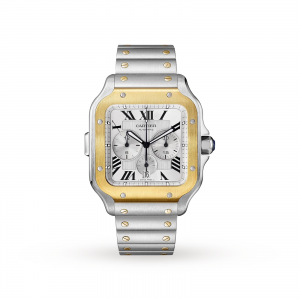 cartier santos Hommes argent 43mm montre