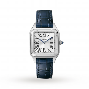 montre cartier santos dumont dames argent 27mm