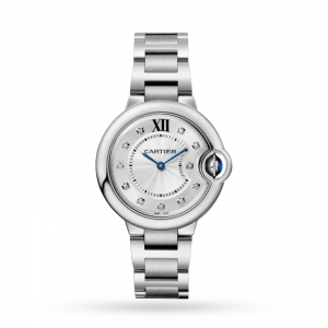 montre cartier ballon bleu dames argent 33mm