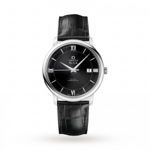 omega de ville montre homme noir 39,5 mm
