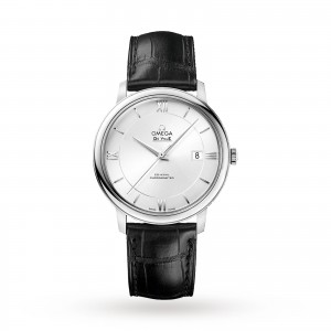 montre oméga de ville pour homme en argent 39,5 mm