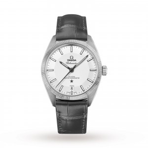 montre oméga globemaster pour homme en argent 39 mm