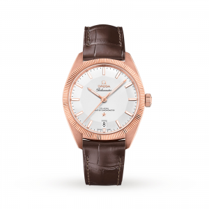 montre oméga globemaster pour homme en argent 39 mm