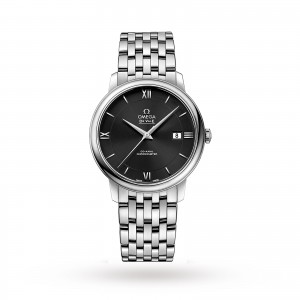 omega de ville montre homme noir 39,5 mm