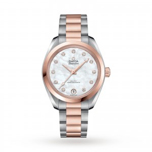 montre Omega Seamaster Aqua Terra pour femme en nacre de 34 mm