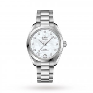 montre Omega Seamaster Aqua Terra pour femme en nacre de 34 mm