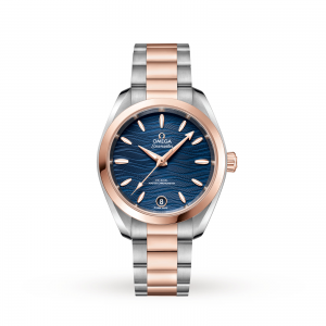 montre Omega Seamaster Aqua Terra pour femme, bleu, 34 mm