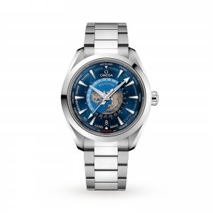omega seamaster aqua terra montre homme bleu 43mm