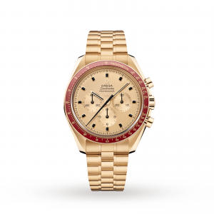 montre Omega Speedmaster pour homme en or de 42 mm