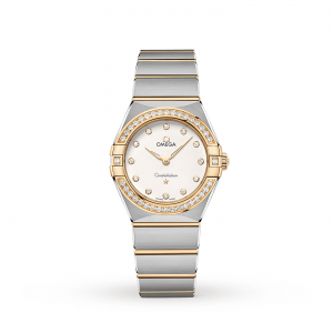 montre Omega Constellation pour femme en nacre de 28 mm