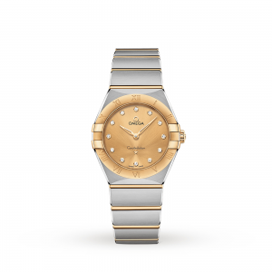 montre oméga constellation champagne femme 28mm