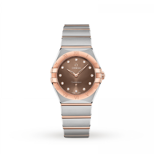 montre Omega Constellation pour femme en argent 28 mm