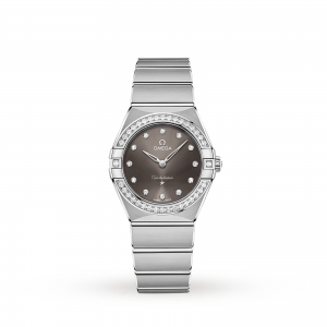 montre oméga constellation femme gris 28mm