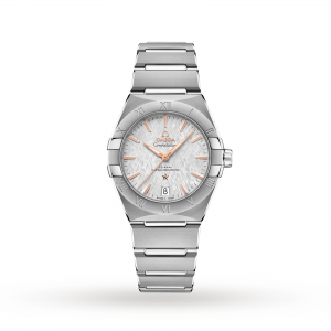 montre oméga constellation pour homme 36 mm gris