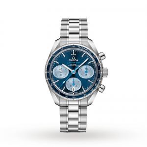 omega speedmaster montre homme bleu 38mm