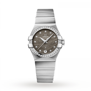 montre oméga constellation femme gris 27mm