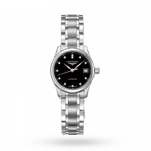 montre longines master collection dames noir 25 mm