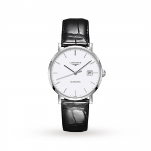 Longines élégant hommes blanc 39mm montre