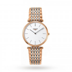 montre longines la grande classique femme 36 mm blanc