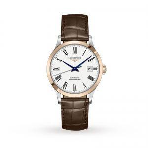 montre longines record dames blanche 38mm
