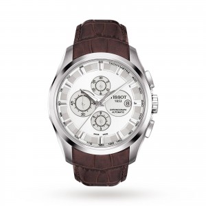 Tissot couturier montre homme 43 mm argent