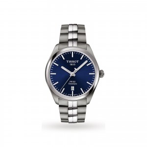 tissot pr100 montre homme bleu 38mm