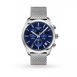 tissot pr100 montre homme bleu 41mm