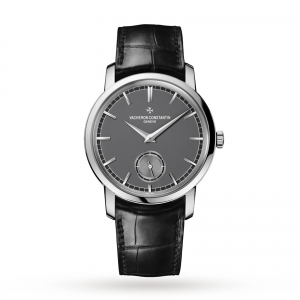 vacheron constantin traditionnelle montre homme gris 38mm