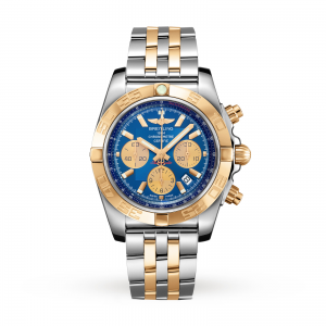 breitling chronomat montre homme bleu 44mm