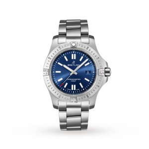 breitling chronomat montre homme bleu 44mm