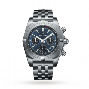 breitling chronomat montre homme bleu 44mm