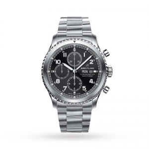 breitling aviator 8 montre homme noir 43mm