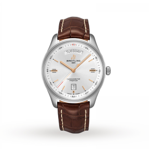 montre Breitling Premier pour homme en argent de 40 mm