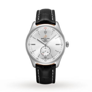 montre Breitling Premier pour homme en argent de 40 mm