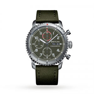 breitling aviator 8 montre homme vert 43mm